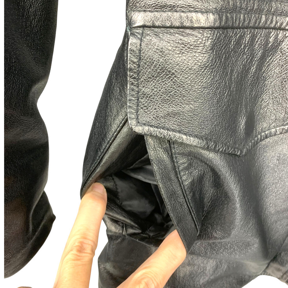 Vintage 1970's Excelled U.S. Army Leather Field Jacket 72-1420 Sz LT Vietnam Era - Picture 4 of 9
